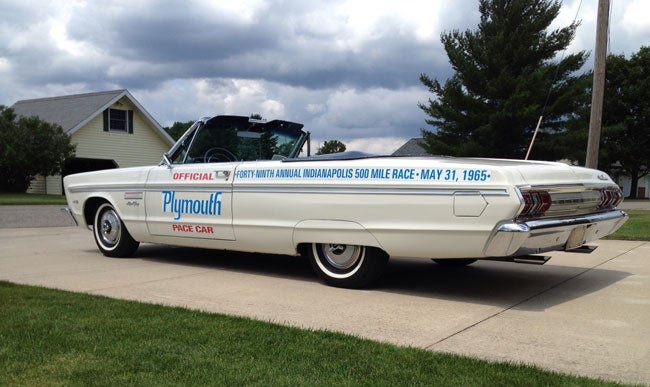 Car of the Week: 1965 Plymouth Sport Fury Indy Pace Car - Old Cars